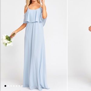 Steel Blue Chiffon Show Me Your Mumu Bridesmaids